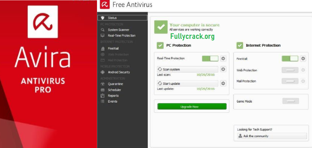 Avira Antivirus Pro 2018 Crack + Serial Key Free Download